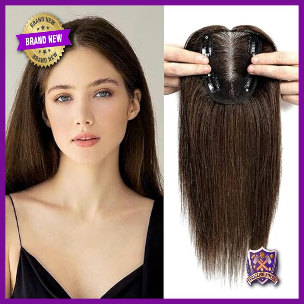 Human Hair Topper 120% Density Swiss Base Hairpiece for Thinning Hair